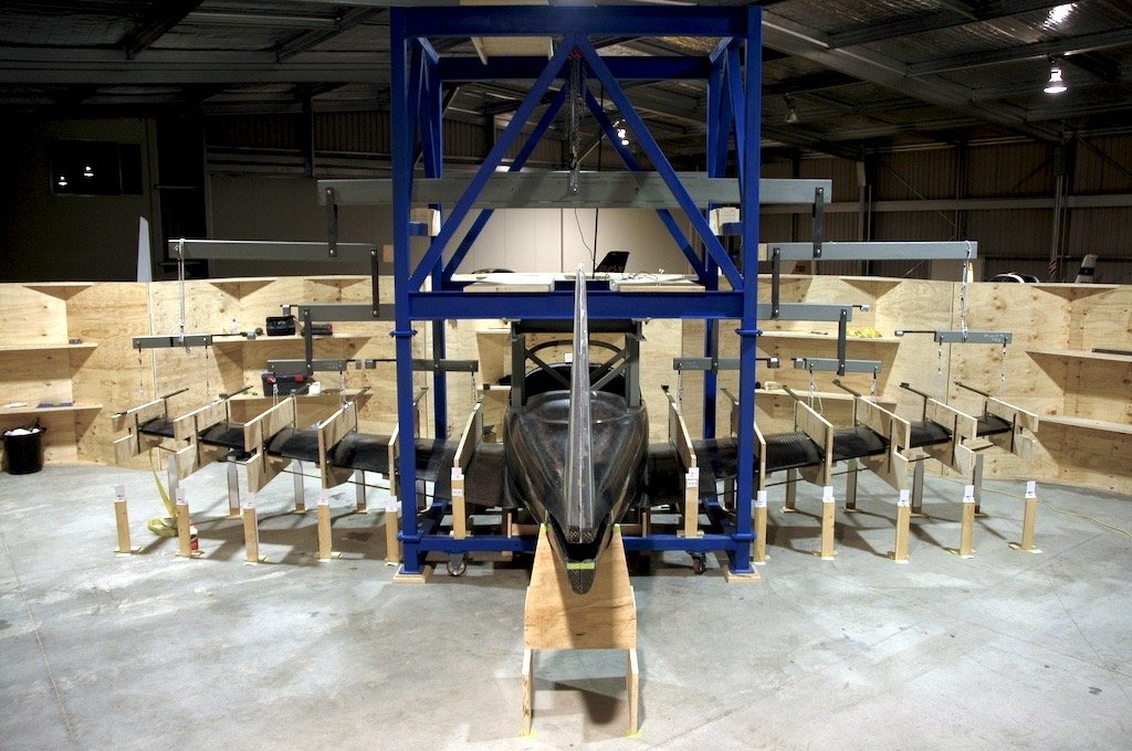 Furio composite aircraft static test